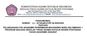 STAKat Negeri Pontianak Laksanakan Tes Akademik PMB&hellip;