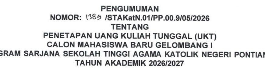 Penetapan UKT Calon Mahasiswa Baru Gelombang I&hellip;